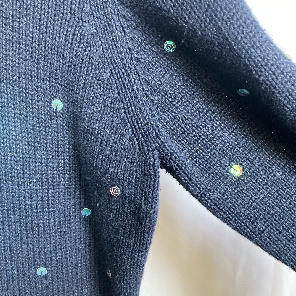Vintage Timberlea Black Christmas Sweater with Bright Hot Pink Fuzzy Trim - Picture 10 of 13